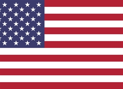 [ai] The flag of the United States, featuring 13 red and white stripes representing the original colonies, and a blue field with 50 white stars symbolizing the states.